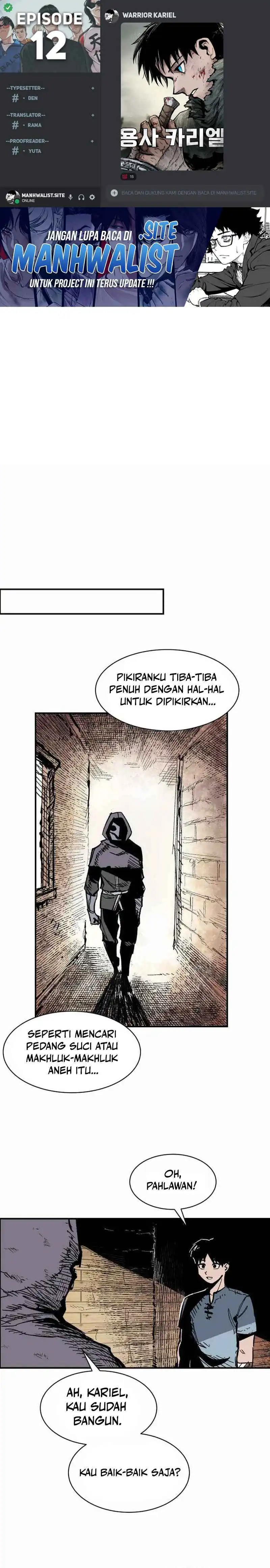 Halaman 1 dari Warrior Kariel Chapter 12