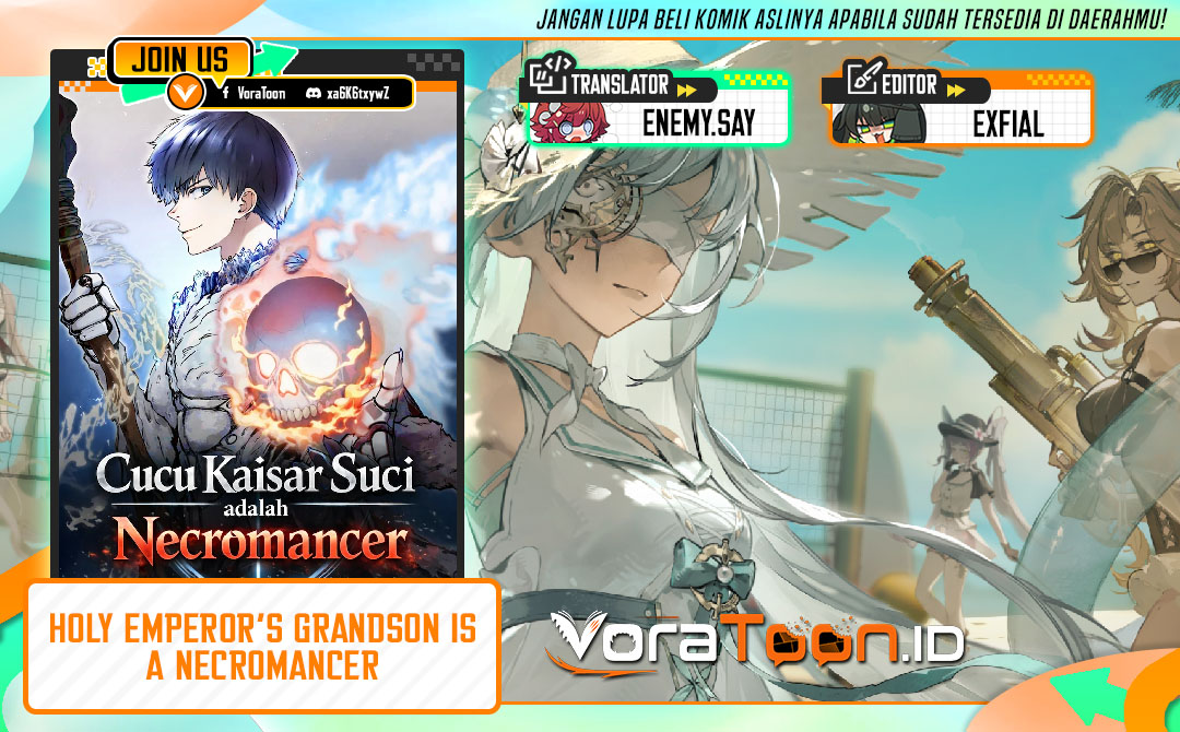 Halaman 1 dari Holy Emperor’s Grandson is a Necromancer Chapter 122