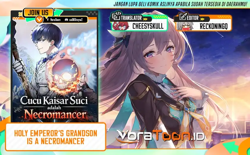 Halaman 1 dari Holy Emperor’s Grandson is a Necromancer Chapter 125