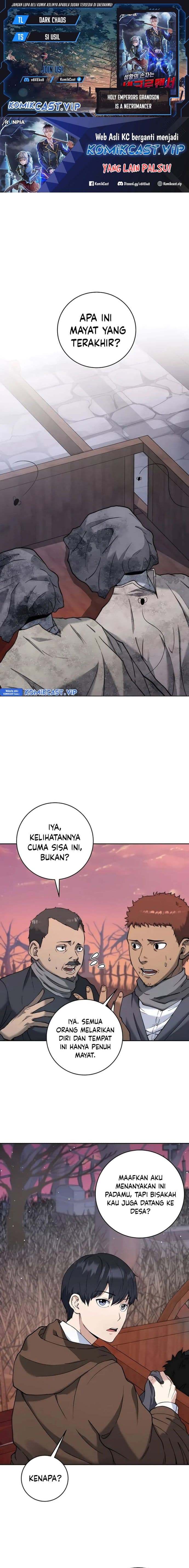 Halaman 1 dari Holy Emperor’s Grandson is a Necromancer Chapter 2