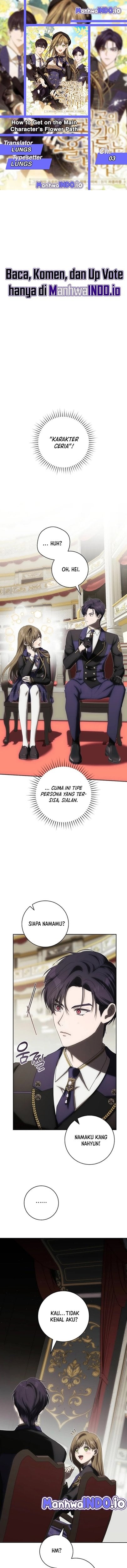 Halaman 1 dari How to Get On the Main Character’s Flower Path Chapter 3