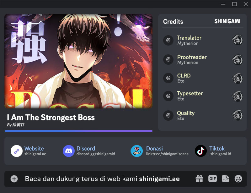 Halaman 1 dari I Am the Strongest Boss Chapter 16