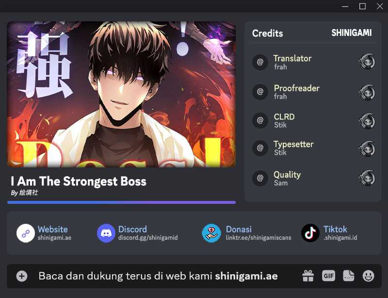 Halaman 1 dari I Am the Strongest Boss Chapter 21