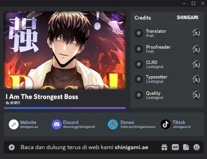Halaman 1 dari I Am the Strongest Boss Chapter 9