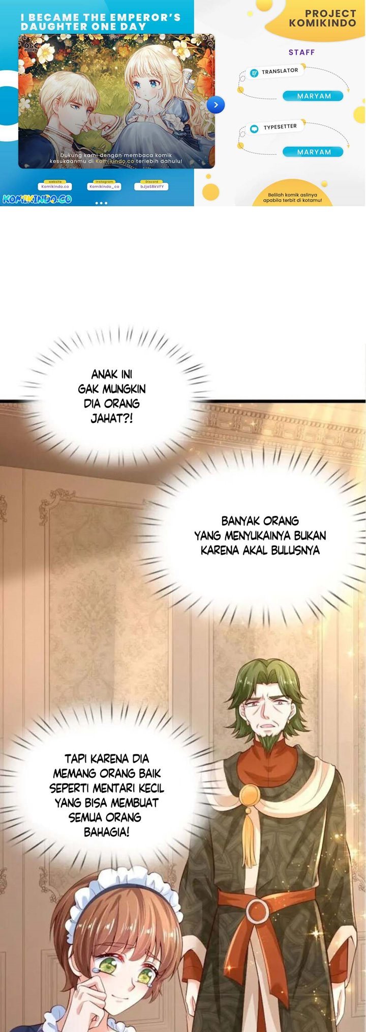 Halaman 1 dari I Became The Emperor’s Daughter One Day Chapter 107
