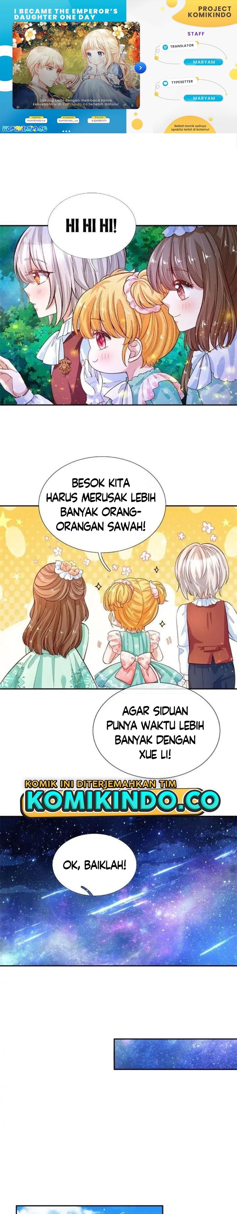 Halaman 1 dari I Became The Emperor’s Daughter One Day Chapter 135