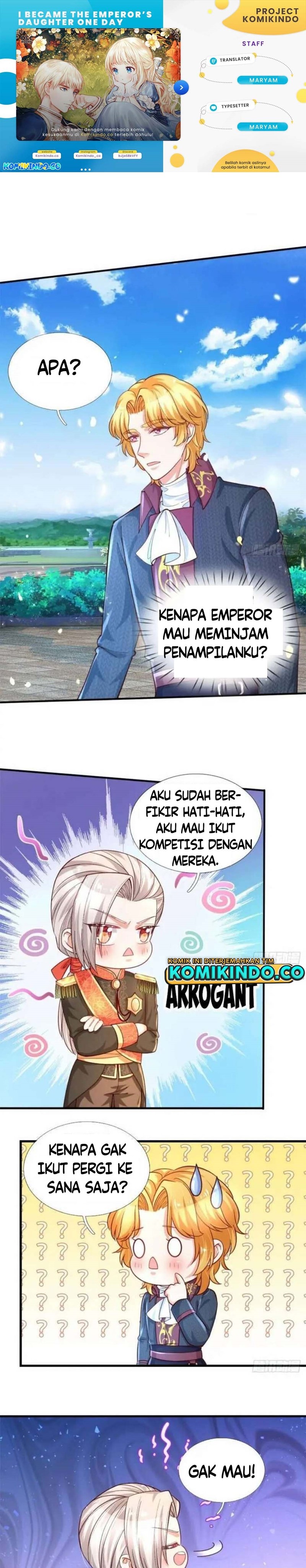 Halaman 1 dari I Became The Emperor’s Daughter One Day Chapter 140