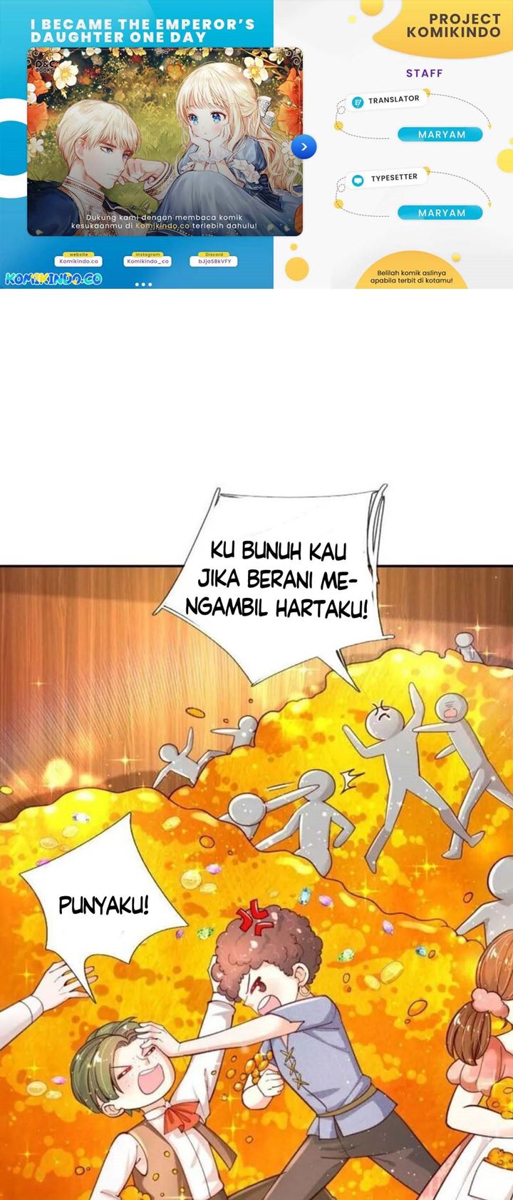 Halaman 1 dari I Became The Emperor’s Daughter One Day Chapter 145