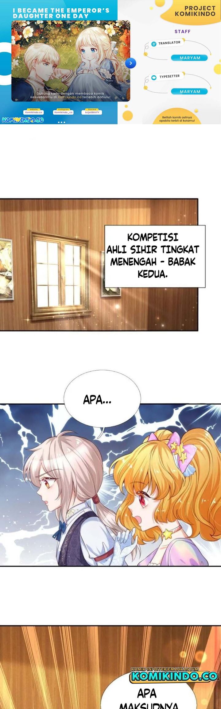 Halaman 1 dari I Became The Emperor’s Daughter One Day Chapter 146