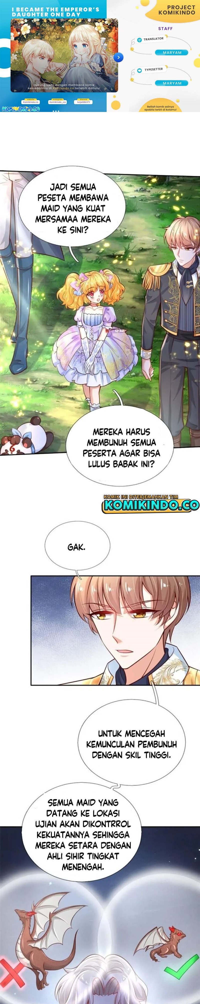 Halaman 1 dari I Became The Emperor’s Daughter One Day Chapter 168