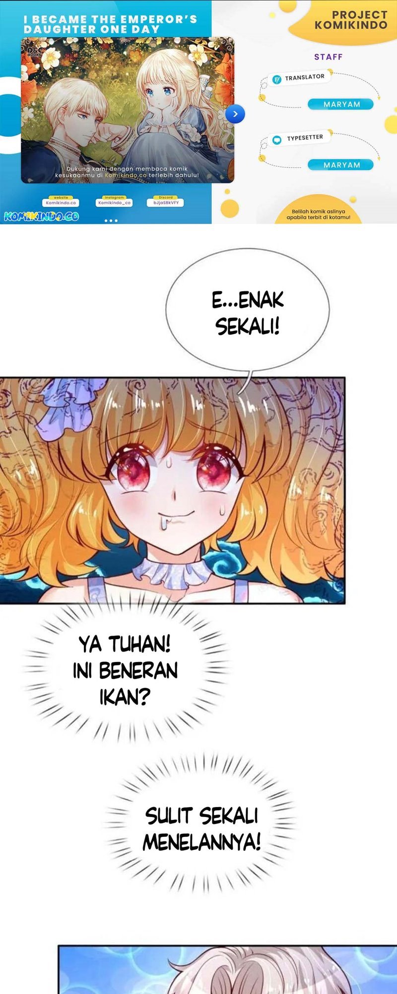Halaman 1 dari I Became The Emperor’s Daughter One Day Chapter 171