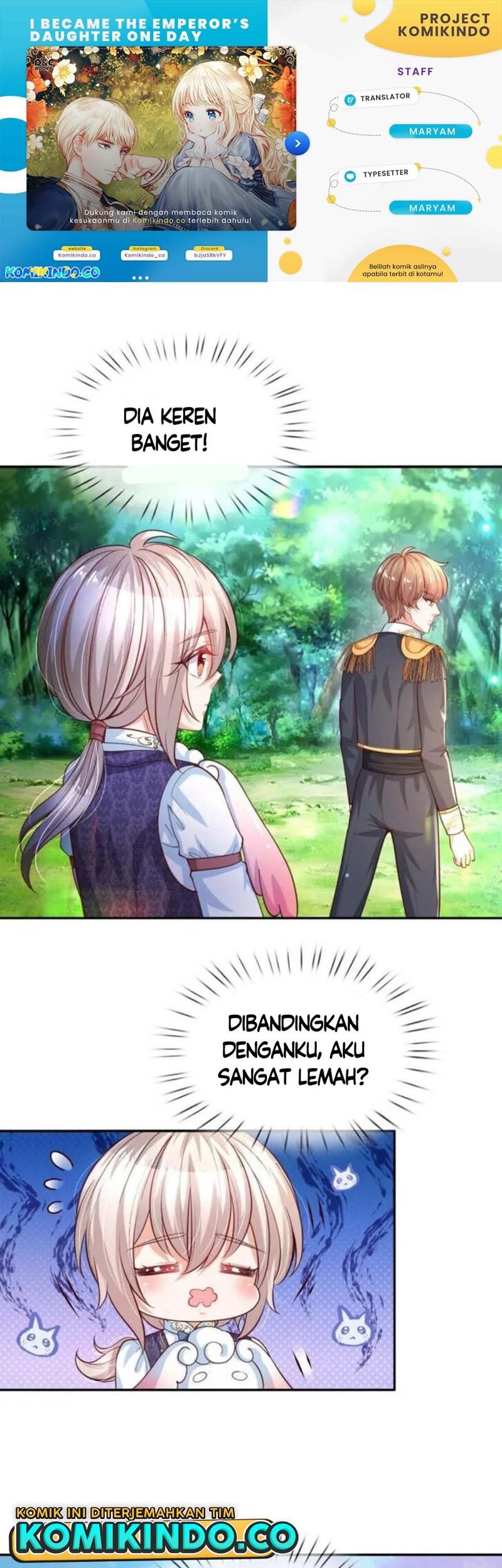 Halaman 1 dari I Became The Emperor’s Daughter One Day Chapter 174