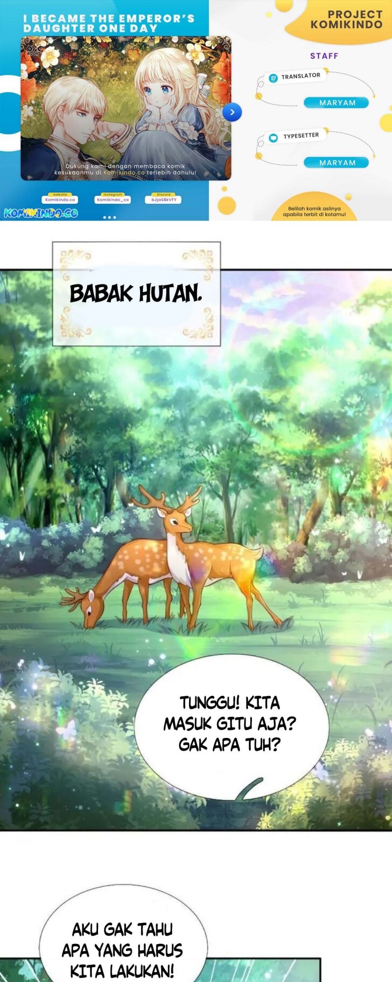 Halaman 1 dari I Became The Emperor’s Daughter One Day Chapter 177