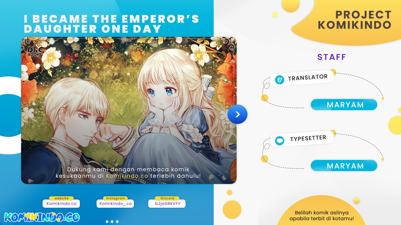 Halaman 1 dari I Became The Emperor’s Daughter One Day Chapter 58
