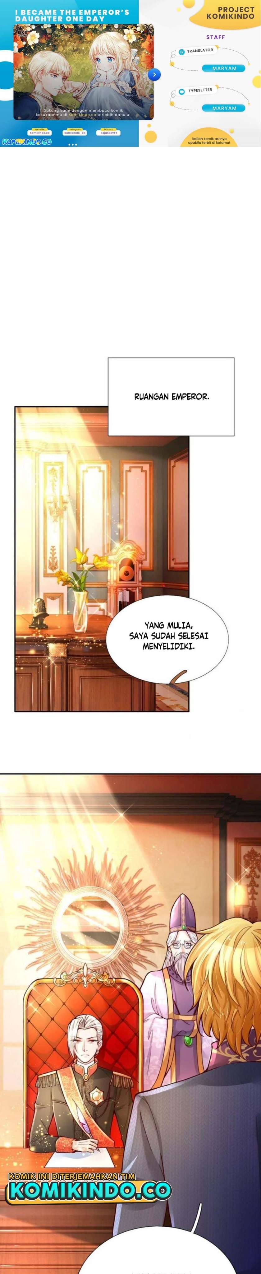 Halaman 1 dari I Became The Emperor’s Daughter One Day Chapter 63