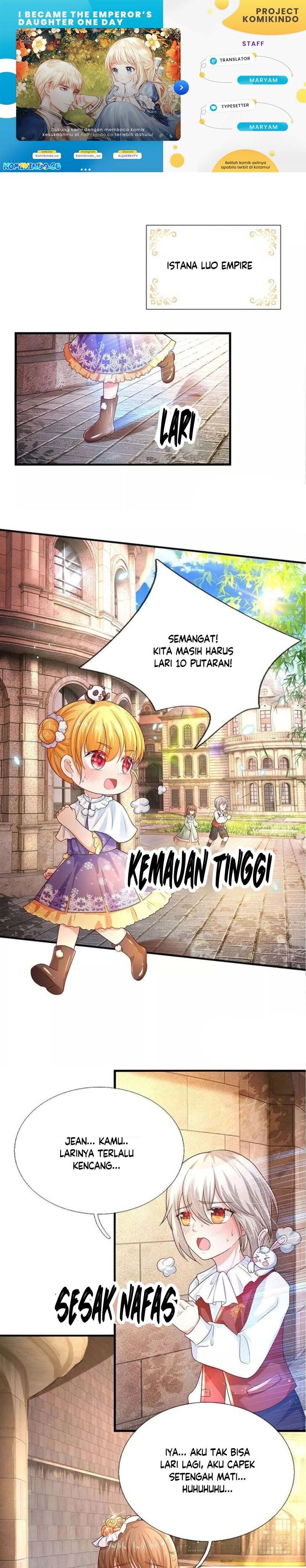 Halaman 1 dari I Became The Emperor’s Daughter One Day Chapter 70