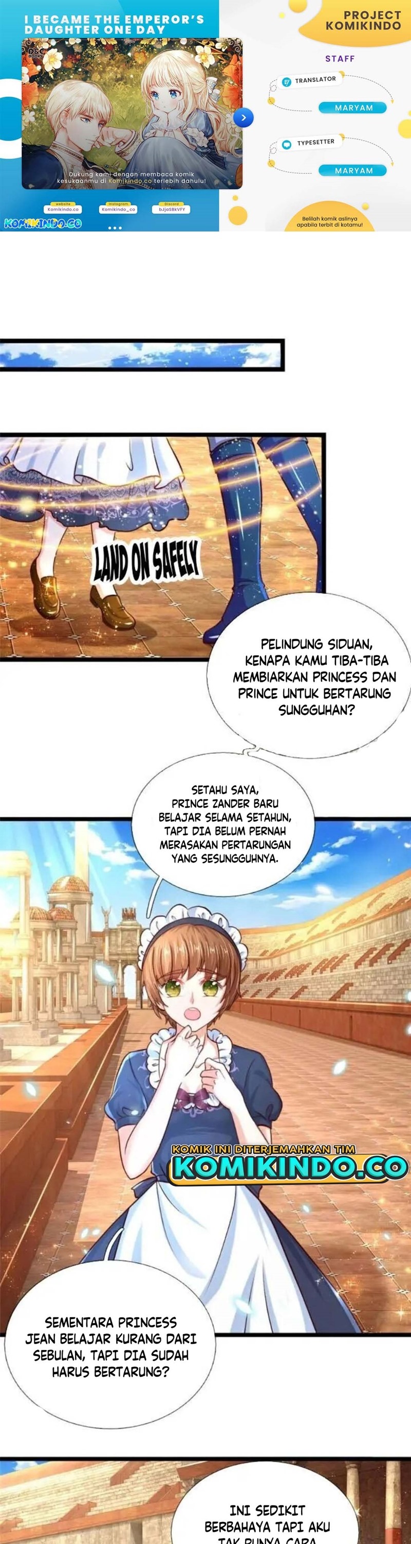 Halaman 1 dari I Became The Emperor’s Daughter One Day Chapter 85