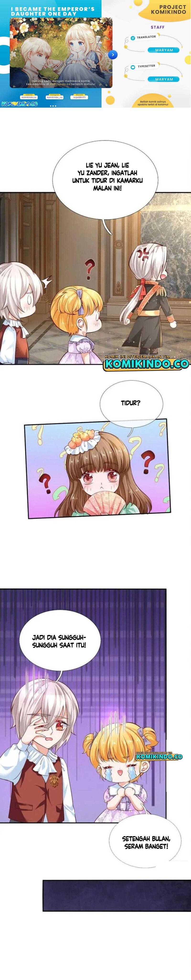 Halaman 1 dari I Became The Emperor’s Daughter One Day Chapter 90