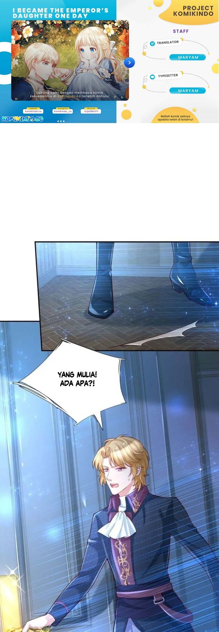Halaman 1 dari I Became The Emperor’s Daughter One Day Chapter 94