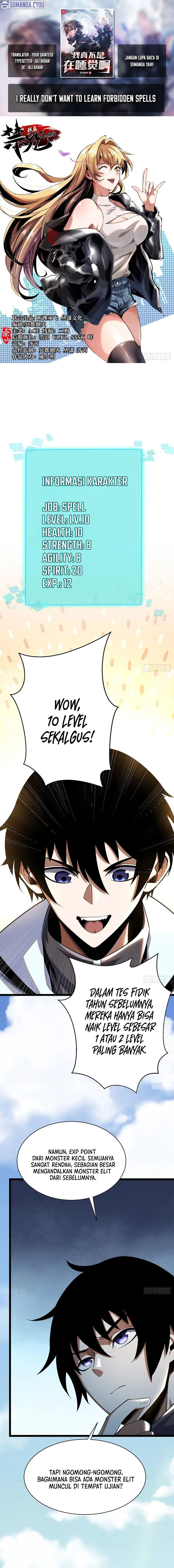 Halaman 1 dari My Reluctant Journey into Forbidden Spells Chapter 2