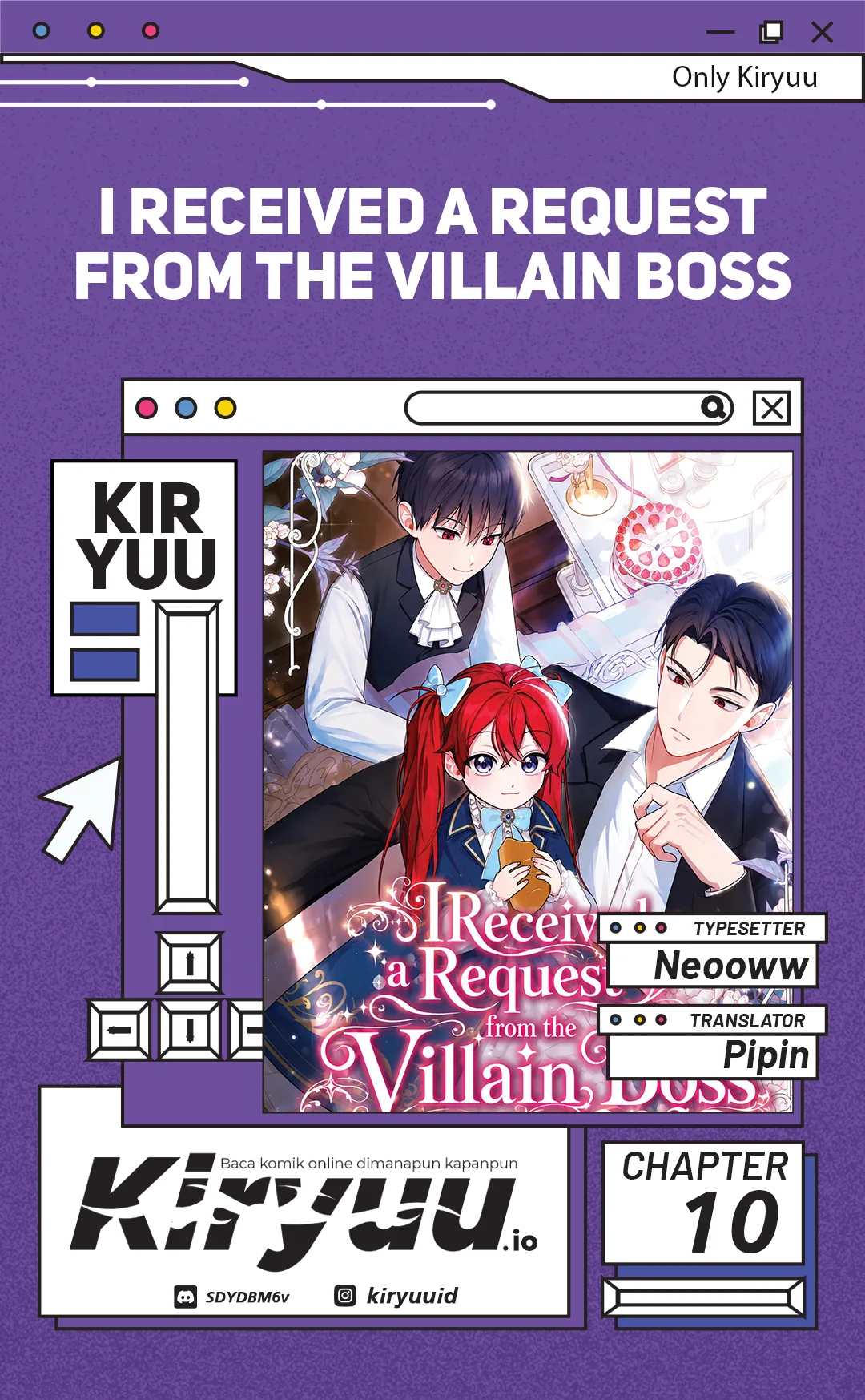 Halaman 1 dari I Received a Request from the Villain Boss Chapter 10