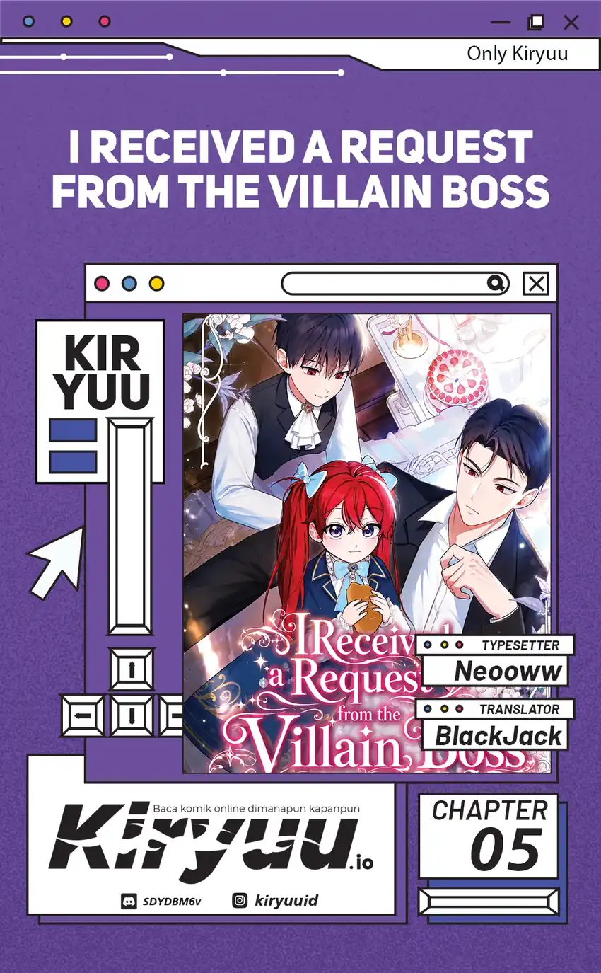 Halaman 1 dari I Received a Request from the Villain Boss Chapter 5