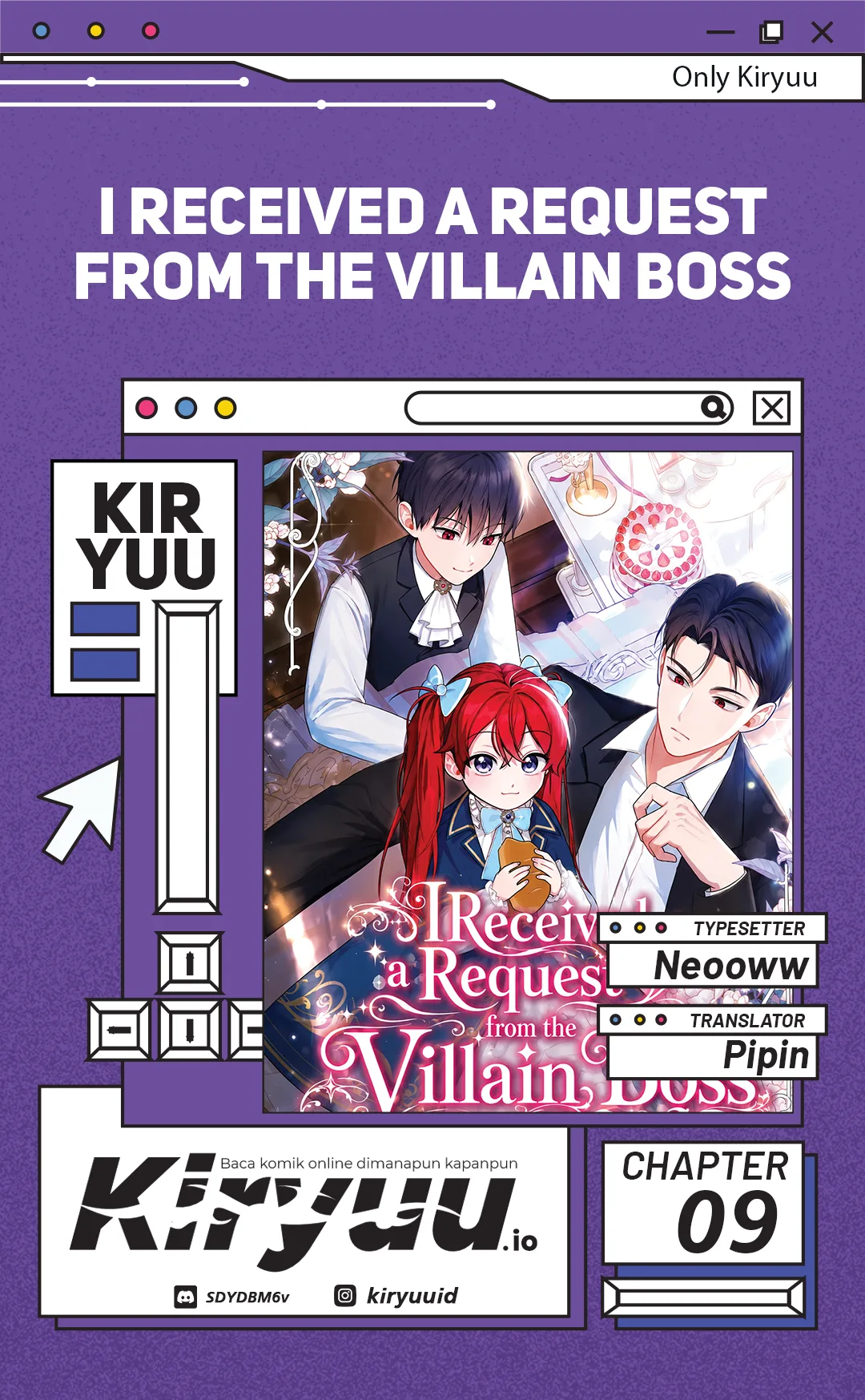 Halaman 1 dari I Received a Request from the Villain Boss Chapter 9