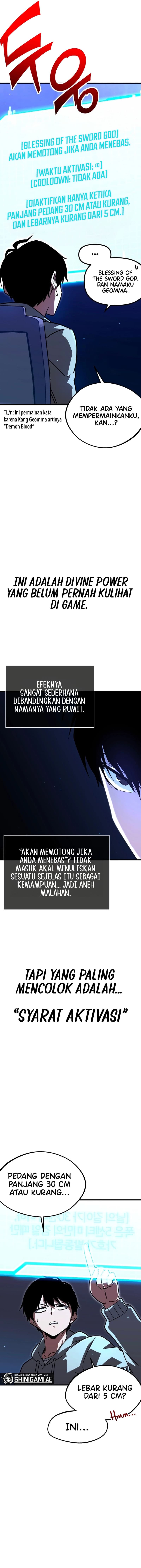 Halaman 14 dari I Took over The Academy With a Single Sashimi Knife Chapter 1