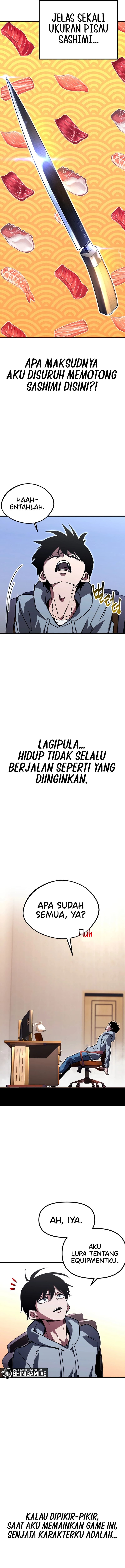 Halaman 15 dari I Took over The Academy With a Single Sashimi Knife Chapter 1