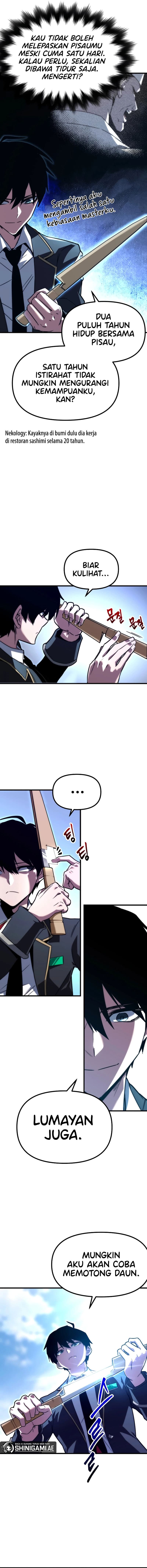 Halaman 27 dari I Took over The Academy With a Single Sashimi Knife Chapter 1