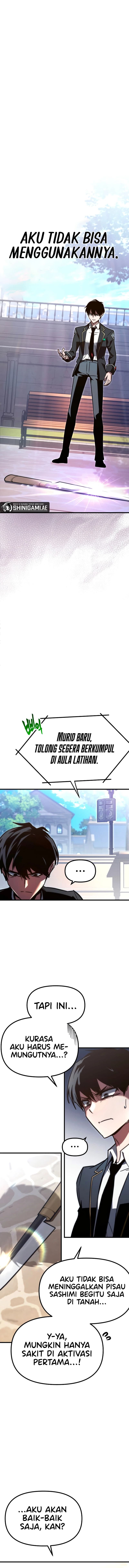 Halaman 35 dari I Took over The Academy With a Single Sashimi Knife Chapter 1