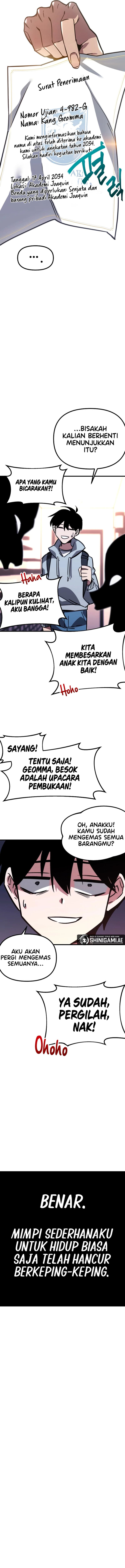 Halaman 7 dari I Took over The Academy With a Single Sashimi Knife Chapter 1