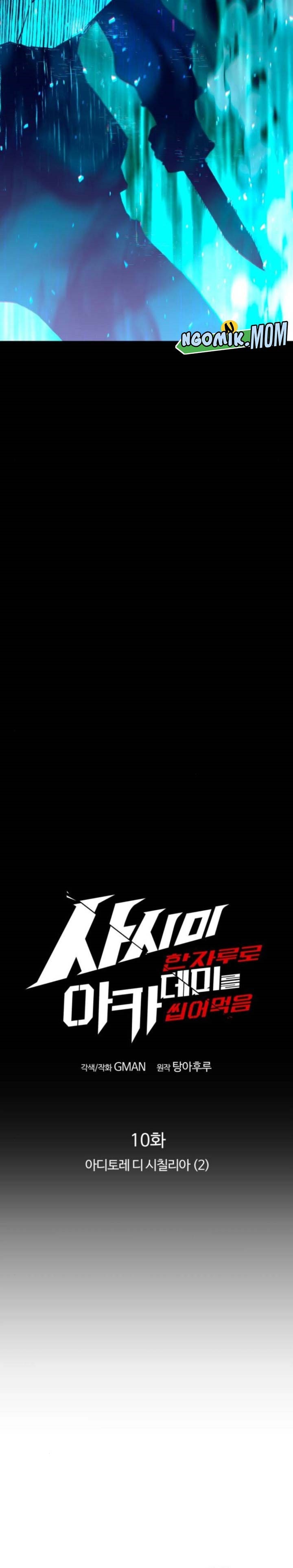 Halaman 9 dari I Took over The Academy With a Single Sashimi Knife Chapter 10