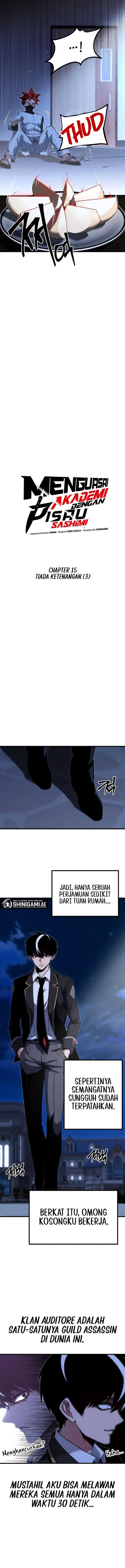 Halaman 8 dari I Took over The Academy With a Single Sashimi Knife Chapter 15