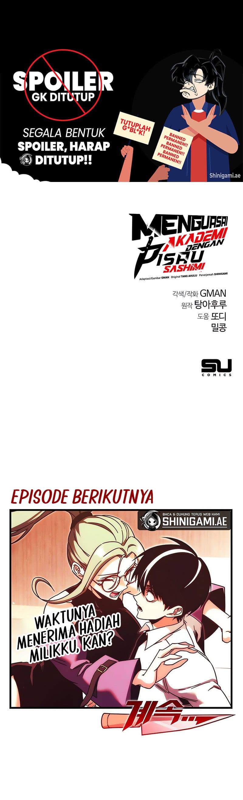Halaman 22 dari I Took over The Academy With a Single Sashimi Knife Chapter 20
