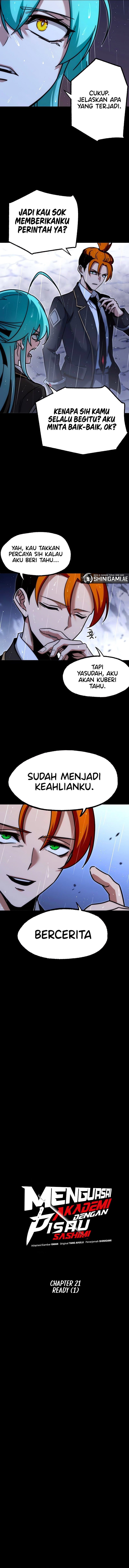 Halaman 8 dari I Took over The Academy With a Single Sashimi Knife Chapter 21