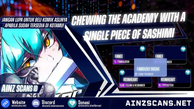 Halaman 1 dari I Took over The Academy With a Single Sashimi Knife Chapter 22