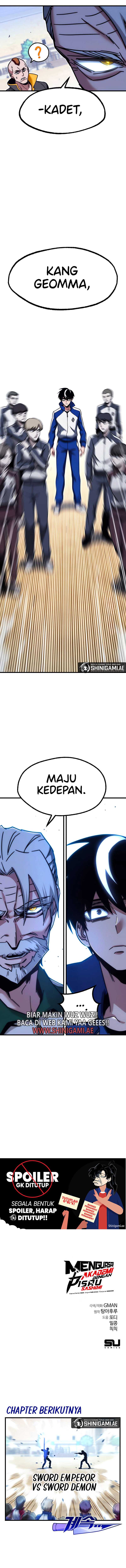 Halaman 16 dari I Took over The Academy With a Single Sashimi Knife Chapter 23