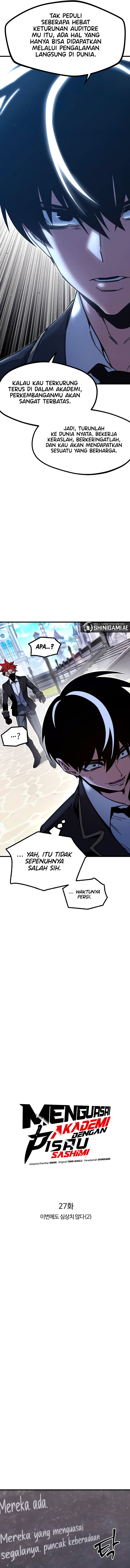 Halaman 4 dari I Took over The Academy With a Single Sashimi Knife Chapter 27