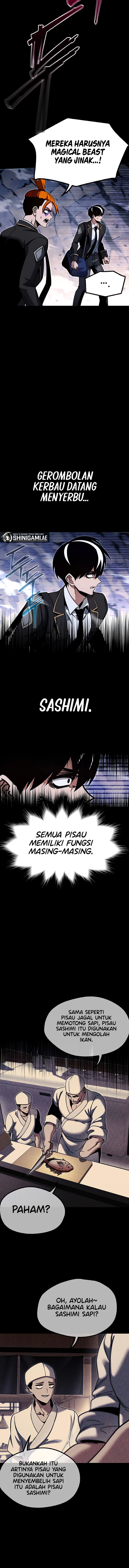 Halaman 15 dari I Took over The Academy With a Single Sashimi Knife Chapter 30