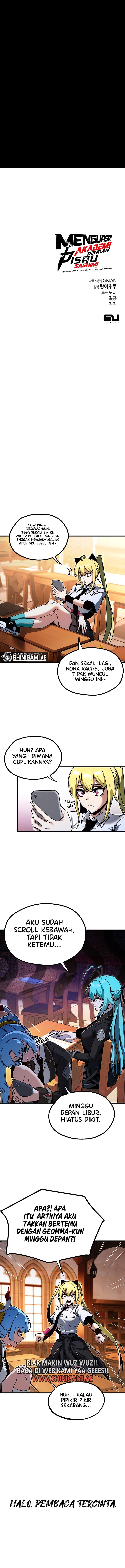Halaman 21 dari I Took over The Academy With a Single Sashimi Knife Chapter 31
