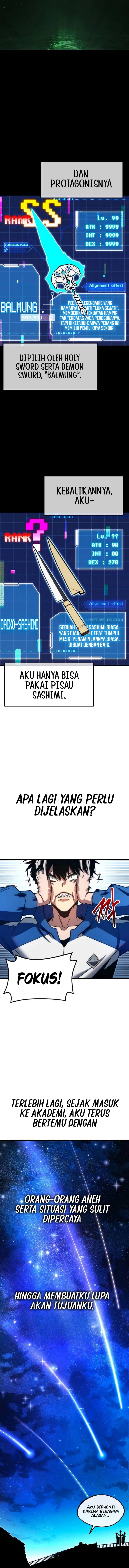 Halaman 10 dari I Took over The Academy With a Single Sashimi Knife Chapter 7