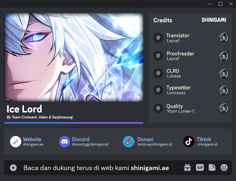 Halaman 1 dari Ice Lord Chapter 28