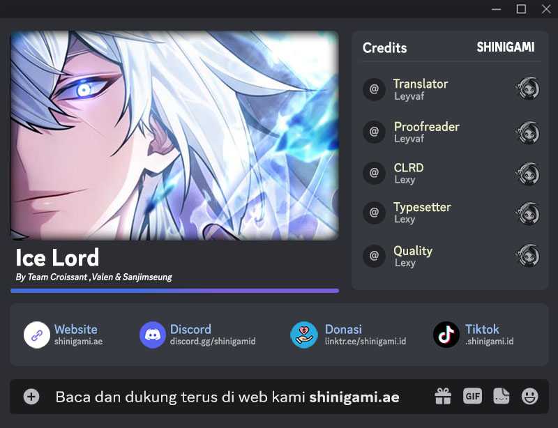 Halaman 1 dari Ice Lord Chapter 3
