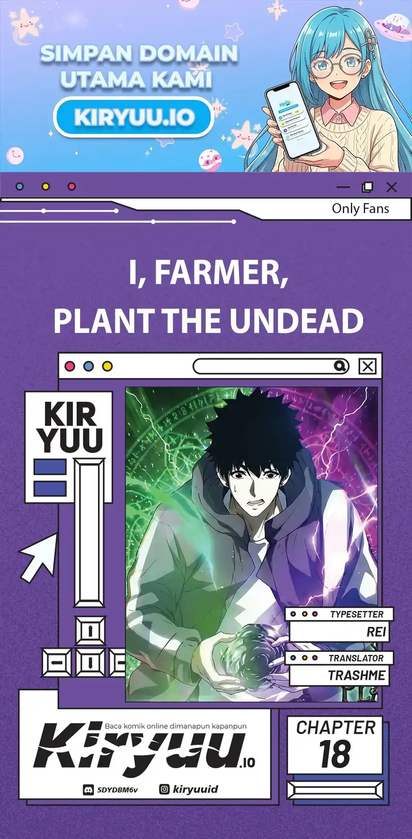 Halaman 1 dari I, Farmer, Plant the Undead Chapter 18