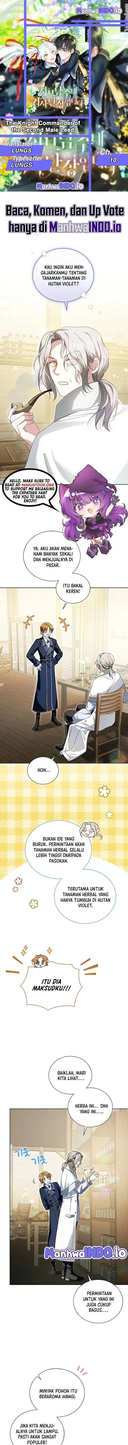 Halaman 1 dari I'm the Commander of the Second Male Lead's Knights Chapter 10