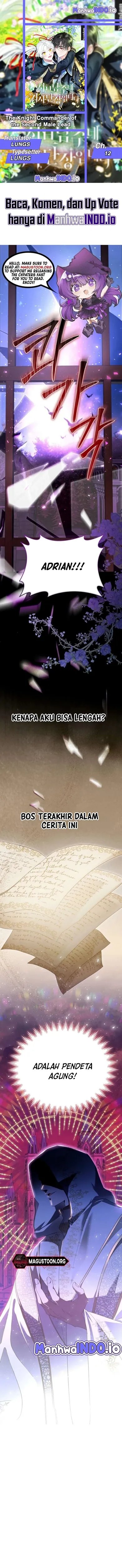 Halaman 1 dari I'm the Commander of the Second Male Lead's Knights Chapter 12