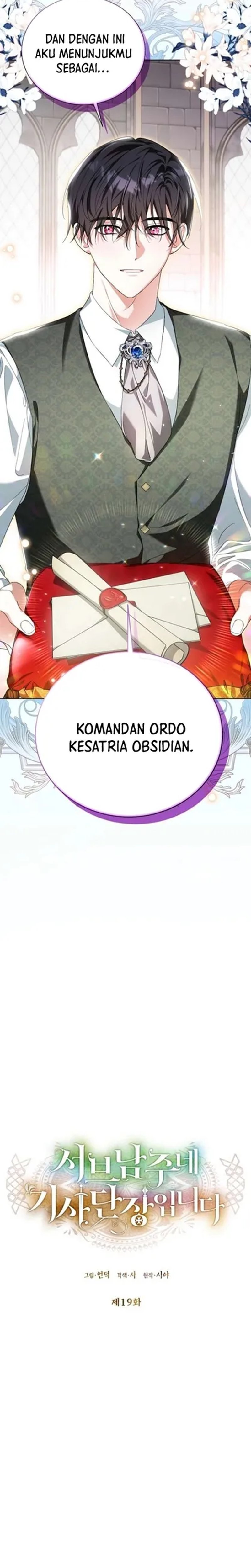 Halaman 17 dari I'm the Commander of the Second Male Lead's Knights Chapter 19