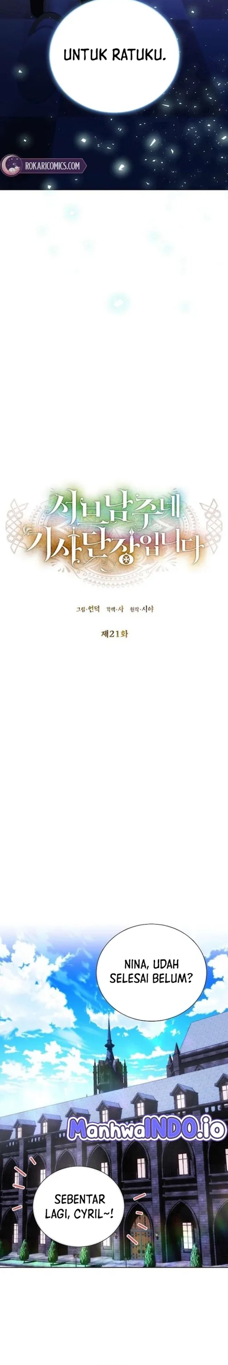 Halaman 12 dari I'm the Commander of the Second Male Lead's Knights Chapter 21