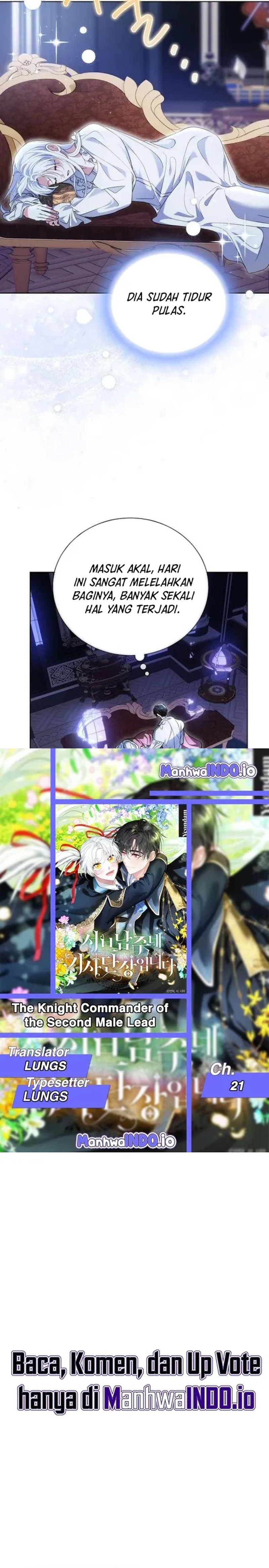 Halaman 2 dari I'm the Commander of the Second Male Lead's Knights Chapter 21